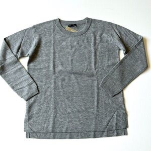 J.Crew Merino Wool Swing Pullover Sweater- Heather Graphite- Size Small